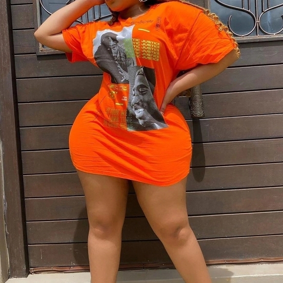 Tupac/ Poetic Justice Oversized T-shirt - Picture 6 of 8